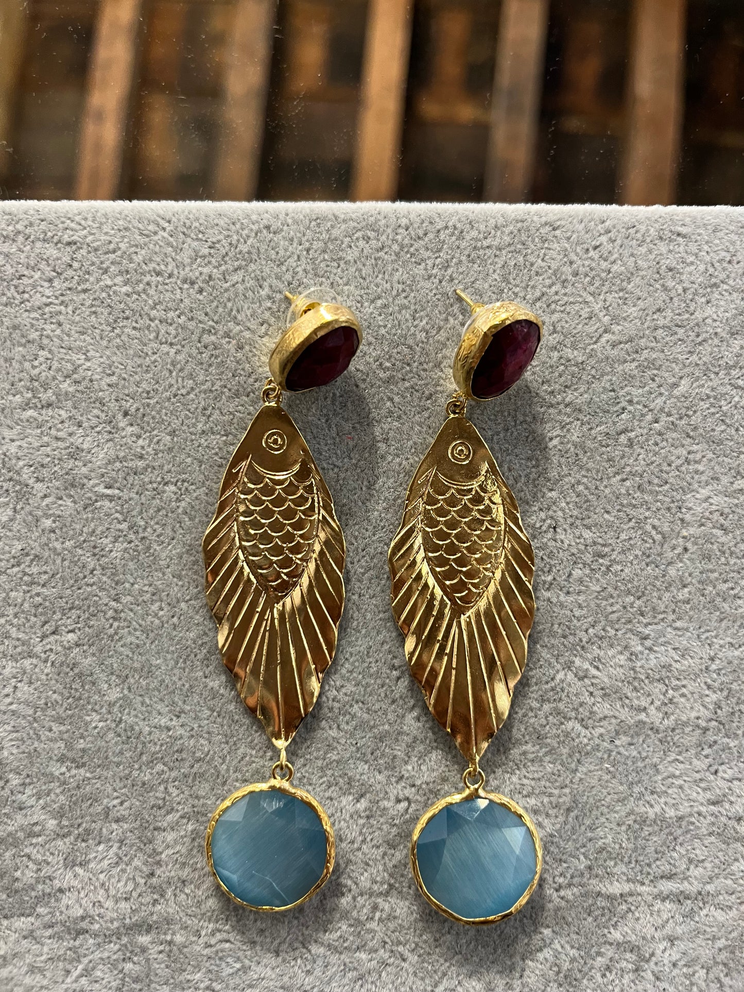 Pendientes Sibaris Azul