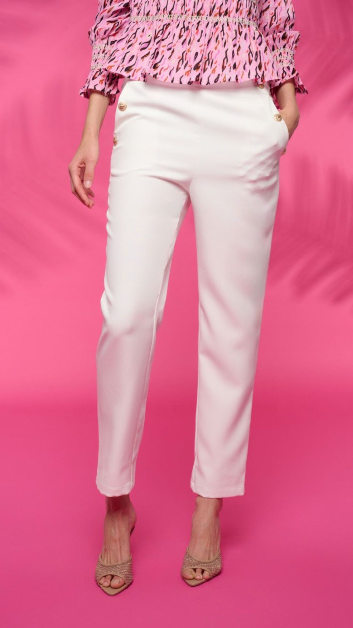 Grove White Trousers