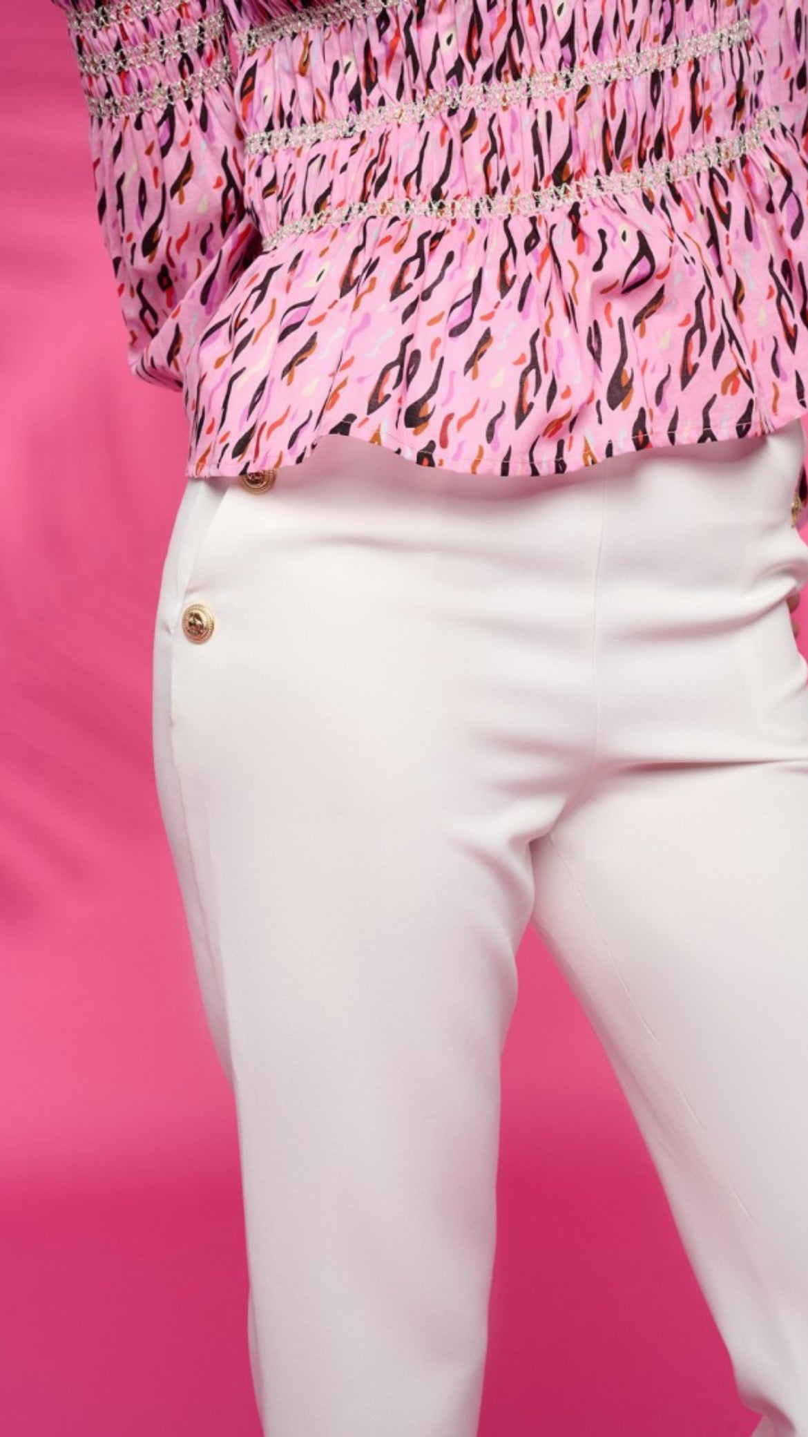 Grove White Trousers