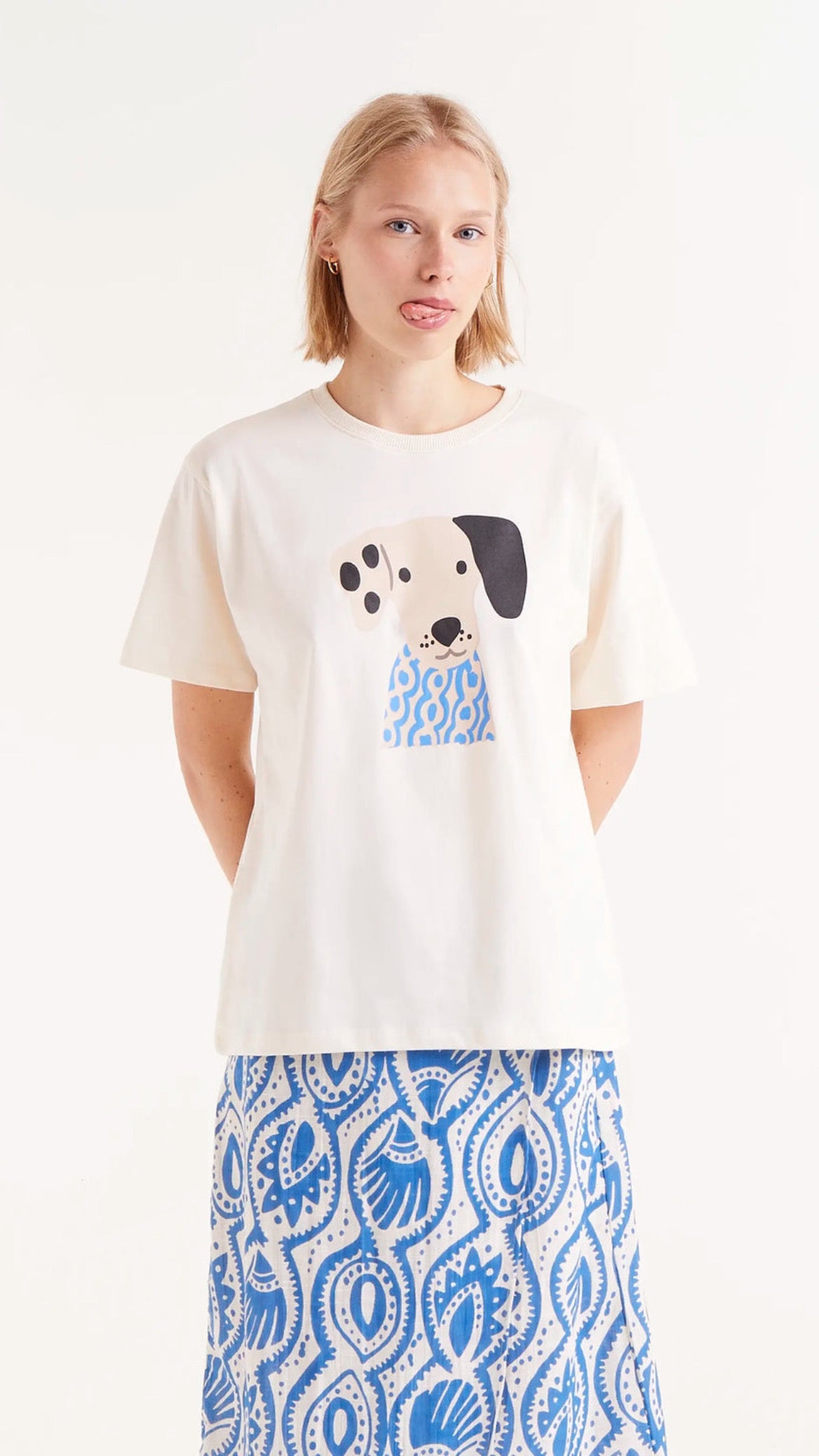 Camiseta print de perro Aquaria