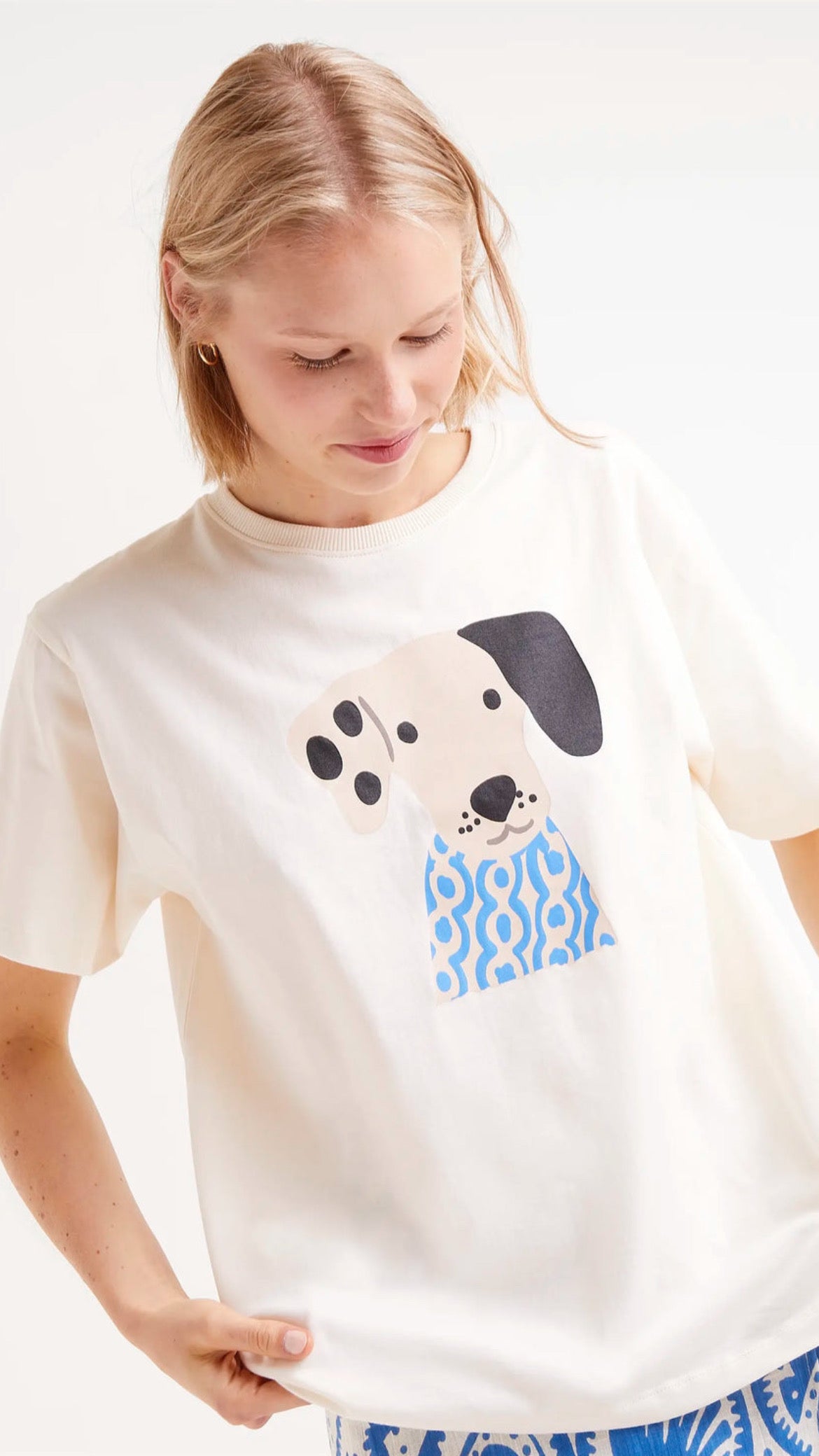 Camiseta print de perro Aquaria